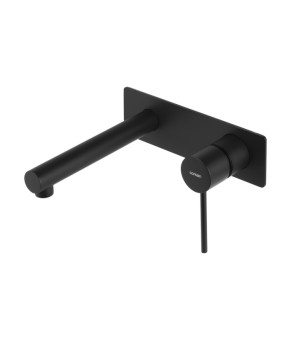 Смеситель для раковини (умывальника) CORSAN LUGO BLACK MATT + BOX  скрытого монтажа * (CMB7515BL)