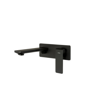 Смеситель для раковины (умывальника) CORSAN TRINO BLACK MATT + BOX скрытого монтажа * (CMB7115BL)