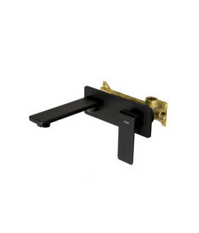 Смеситель для раковины (умывальника) CORSAN TRINO BLACK MATT + BOX скрытого монтажа * (CMB7115BL)