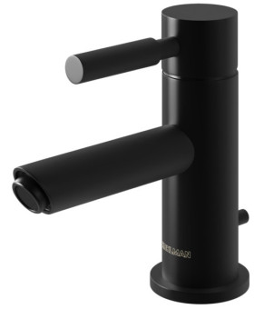 Смеситель для раковины (умывальника) KOHLMAN ROXIN BLACK низкий (QB100RB)