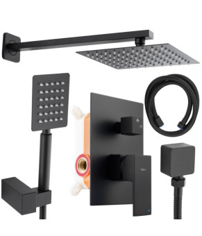 Душевая система YOKA DUAL BLACK + BOX скрытого монтажа * (BP.DUAL-BLK)
