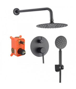 Душевая система YOKA STUDIO 30 BLACK + BOX скрытого монтажа * (BP.STUDIO 30 BLK)