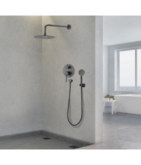 Душевая система YOKA STUDIO 30 BLACK + BOX скрытого монтажа * (BP.STUDIO 30 BLK)