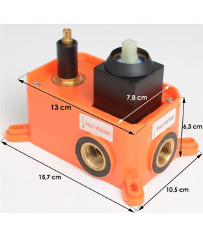 Душевая система YOKA STUDIO 30 BLACK + BOX скрытого монтажа * (BP.STUDIO 30 BLK)