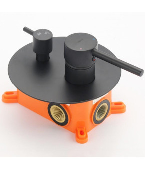 Душевая система YOKA STUDIO 30 BLACK + BOX скрытого монтажа * (BP.STUDIO 30 BLK)