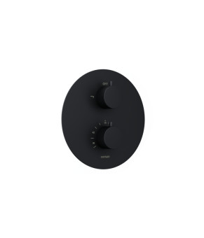 Душевая система CORSAN LUGO BLACK с термостатом + BOX скрытого монтажа (Z03TBL)