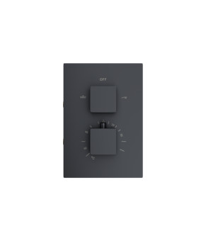 Душевая система CORSAN ADOUR BLACK с термостатом + BOX скрытого монтажа (Z01TBL)
