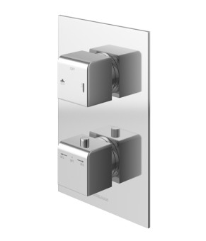 Душевая система KOHLMAN EXCELENT 30 CHROME с термостатом + BOX скрытого монтажа (QW432HQ30)