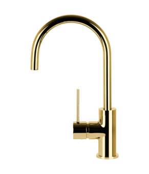 Смеситель для кухни CORSAN LUGO GOLD золото з подвижным носиком * (CMB7522GL)