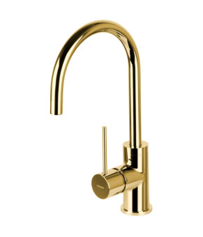 Смеситель для кухни CORSAN LUGO GOLD золото з подвижным носиком * (CMB7522GL)