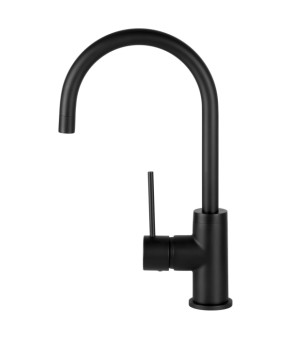 Смеситель для кухни CORSAN LUGO BLACK MATT черный з подвижным носиком * (CMB7522BL)