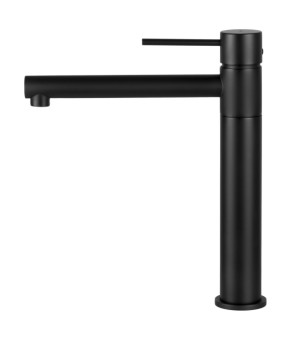 Смеситель для кухни CORSAN LUGO BLACK MATT черный з подвижным носиком * (CMB7521BL)