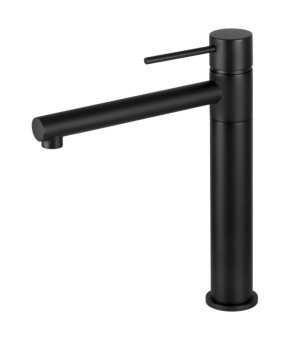 Смеситель для кухни CORSAN LUGO BLACK MATT черный з подвижным носиком * (CMB7521BL)