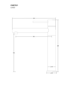 Смеситель для кухни CORSAN LUGO CHROME хром з подвижным носиком * (CMB7521CH)