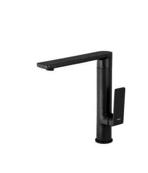 Смеситель для кухни CORSAN TRINO BLACK MATT черный з подвижным носиком * (CMB7121BL)