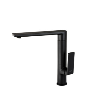 Смеситель для кухни CORSAN TRINO BLACK MATT черный з подвижным носиком * (CMB7121BL)
