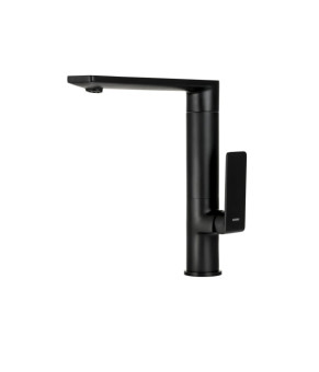 Смеситель для кухни CORSAN TRINO BLACK MATT черный з подвижным носиком * (CMB7121BL)