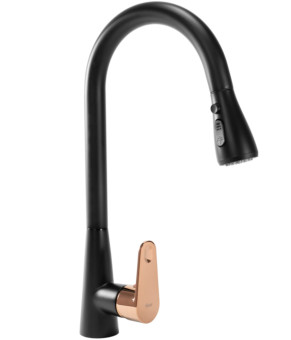 Смеситель для кухни REA MILD BLACK ROSE GOLD (REA-B4801)