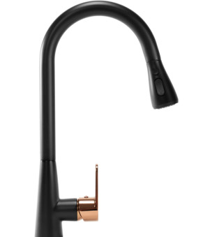 Смеситель для кухни REA MILD BLACK ROSE GOLD (REA-B4801)