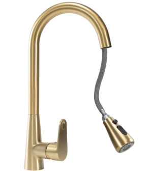 Смеситель для кухни REA MILD BRUSHED GOLD матовое золото (REA-B4803)