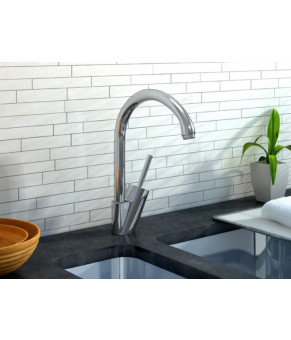 Смеситель для кухни KOHLMAN MAXIMA CHROME  (QB146M)