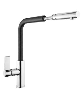 Смеситель для кухни GRANITAN LINEA BLACK+ пятнистый * (LINEA-GR)