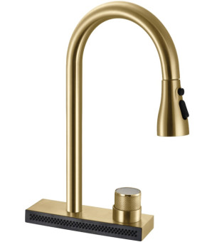 Смеситель для кухни REA CONOR BRUSHED GOLD матовое золото (REA-B6312)