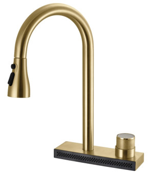 Смеситель для кухни REA CONOR BRUSHED GOLD матовое золото (REA-B6312)