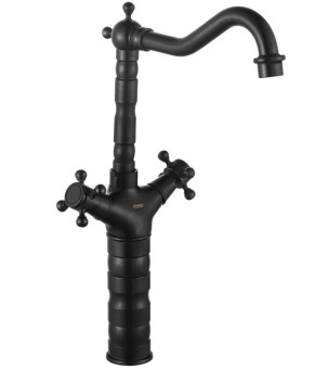 Смеситель для кухни REA RUSTICO BLACK черный  (REA-B5520)