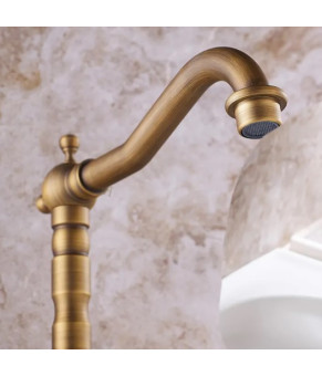 Смеситель для кухни REA RUSTICO BRUSHED GOLD золотой матовый  (REA-B5521)