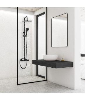 Душевой гарнитур YOKA  FLOVA 25 BLACK черный * (BP.FLOVA 25 BLK)