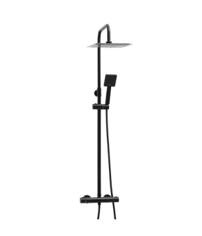 Душевой гарнитур YOKA FLOVA 25 BLACK с термостатом * (BP.FLOVA THERM 25 BLK)