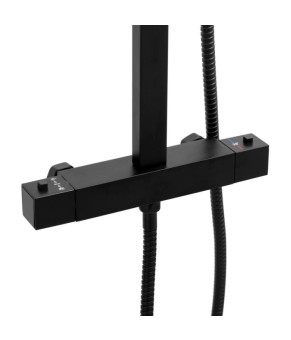 Душевой гарнитур YOKA CUBE 25 BLACK с термостатом * (BP.CUBE-THERM-25-BLK)