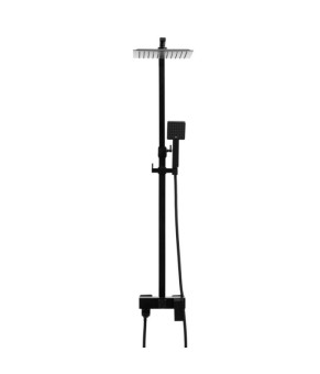 Душевой гарнитур YOKA  CUBE 25 BLACK с изливом * (BP.CUBE-25-BLK)