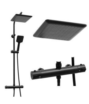 Душевой гарнитур YOKA BODO 23 BLACK с термостатом * (BP.BODO-THERM-23-BLK)