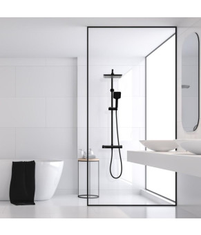 Душевой гарнитур YOKA BODO 23 BLACK с термостатом * (BP.BODO-THERM-23-BLK)