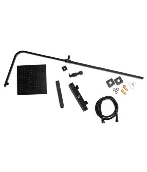 Душевой гарнитур YOKA GIRA 25 BLACK с термостатом * (BP.GIRA-THERM-25-BLK)