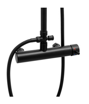 Душевой гарнитур YOKA TIKI-BLK BLACK чорный * (BP.TIKI-BLK)