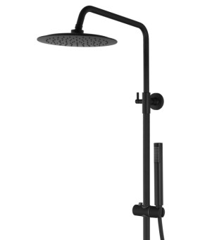 Душевой гарнитур CORSAN LUGO BLACK MATT с изливом * (CMN01MBLW)
