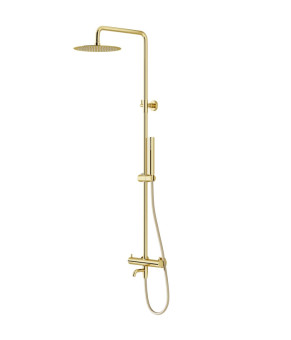Душевой гарнитур CORSAN LUGO GOLD с изливом * (CMN01MGLW)