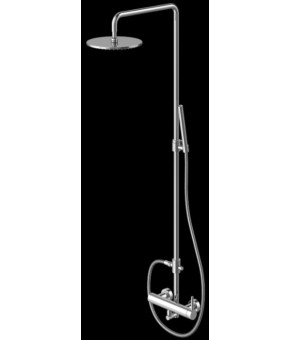 Душевой гарнитур KOHLMAN ROXIN CHROME с изливом  (QW277R)