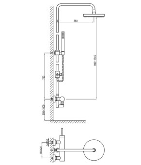 Душевой гарнитур KOHLMAN MAXIMA CHROME (QW276M)