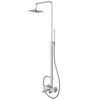 Душевой гарнитур KOHLMAN FOXAL CHROME с термостатом (QW274F)