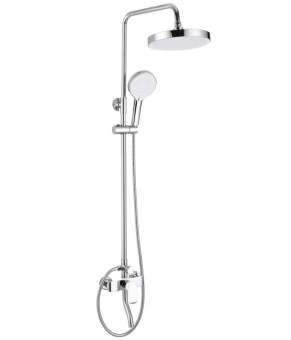 Душевой гарнитур REA BLOOM CHROME WHITE с изливом (REA-P9527)