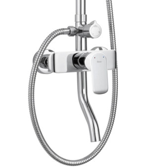 Душевой гарнитур REA BLOOM CHROME WHITE с изливом (REA-P9527)