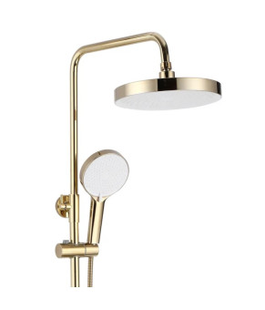 Душевой гарнитур REA BLOOM GOLD золотой c изливом (REA-P9528)