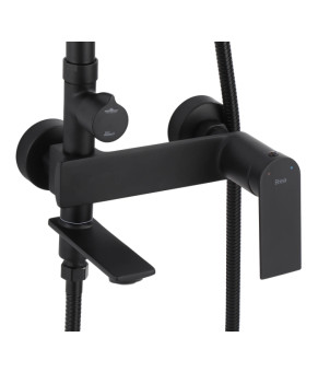 Душевой гарнитур REA STORM BLACK черный с изливом (REA-P9533)