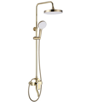 Душевой гарнитур REA BLOOM GOLD WHITE с изливом * (REA-P9529)
