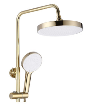Душевой гарнитур REA BLOOM GOLD WHITE с изливом * (REA-P9529)