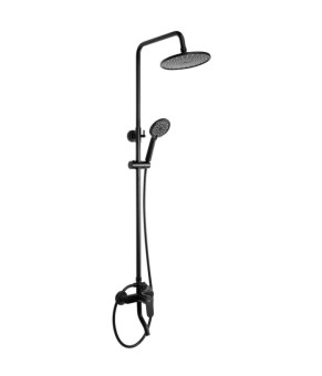 Душевой гарнитур REA SALTON BLACK черный с изливом  (REA-P2409)